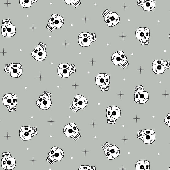 Skulls - Grey $11.99/yd