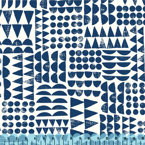 ORGANIC Canvas - Print Patch Blue   $15.98/ Yard