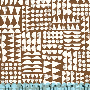 ORGANIC Canvas - Print Patch Dark Brown   $15.98/ Yard