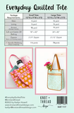 Everyday Quilted Tote pattern