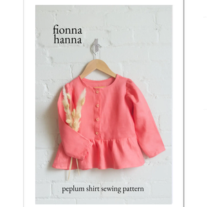 Peplum Shirt Kids Pattern