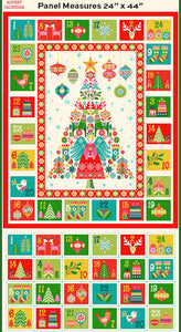 Christmas Brights Advent Calendar Panel $8.65/Panel