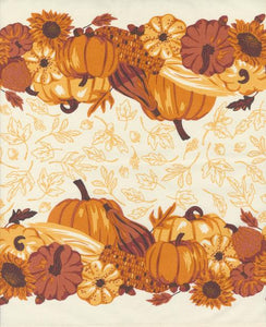 16" Pumpkin Harvest Toweling $8.99/yd