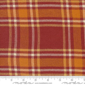 16" Rust Harvest Plaid Toweling $8.99/yd