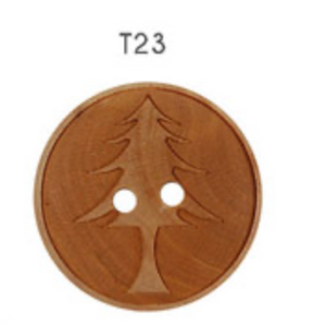 Pine Tree Buttons Wooden Pine Tree Button – Z Fabrics