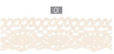 100% Cotton Cluny Lace, 20mm