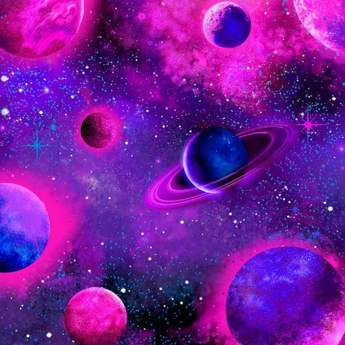 Pink Purple Planets $12.49/ Yard