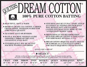 Quilters Dream Cotton Batting – Z Fabrics