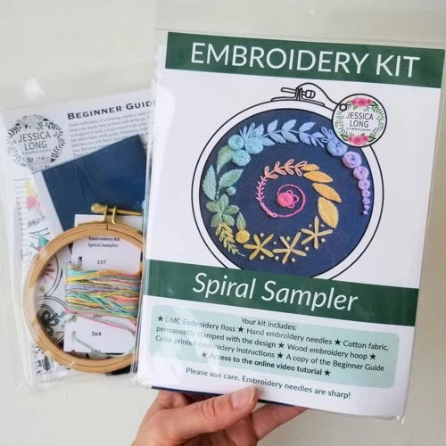 Spiral Sampler Embroidery Kit