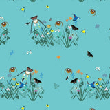 Charley Harper Small Field of Birds  - 15.99/Yard ORGANIC