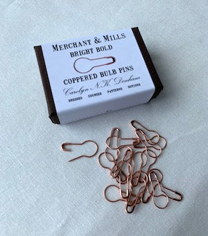 Merchant & Mills Bulb Pins in Copper - The Confident Stitch