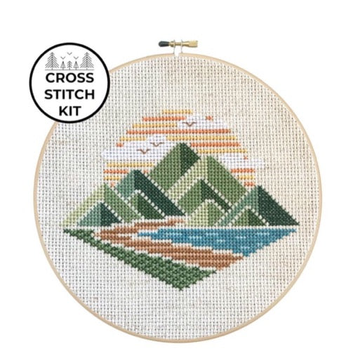 Cliff Top Walk Cross Stitch Kit Cross Stitch for Beginners Landscape Cross  Stitch Kit Simple Cross Stitch Beginner Cross Stitch 