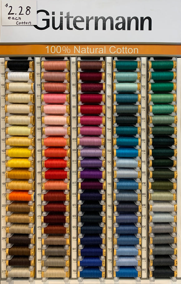 Gutermann Cotton Thread – Z Fabrics