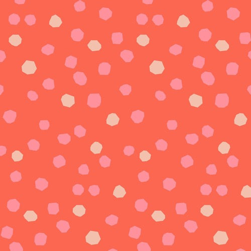 Chunky Dots - Tangerine Dream $12.99/ Yard
