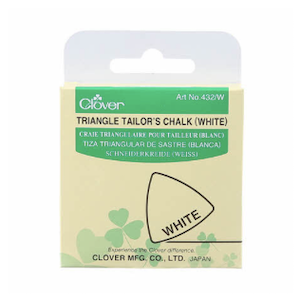 Clover Triangle Tailor's Chalk: White, Blue or Yellow