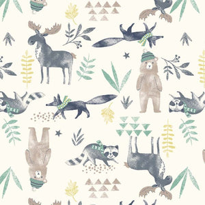 Moose and Friends - Creme $11.99/yd