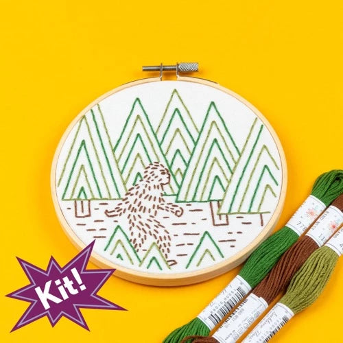 Sasquatch Embroidery Kit