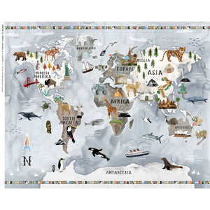 World Map - 36" Panel $13.25
