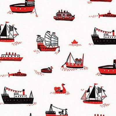 Ships - Red  $11.75/yd