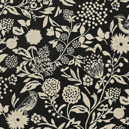 Japanese Linen : Murmur Black $18.99/yd