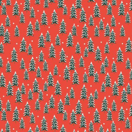 Holiday Classics- Fir Trees Red $12.25/ Yard